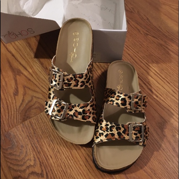 Shoes - Leopard print Sandals